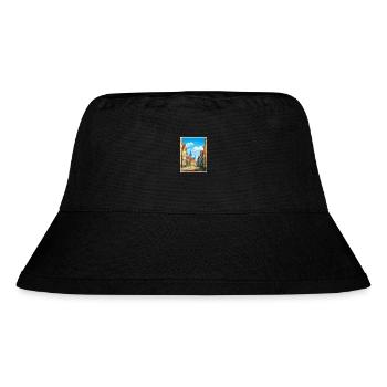 Rostock Germany Vintage Travel Poster WPA Souvenir - Stanley/Stella Recycled Bucket Hat - black - Front