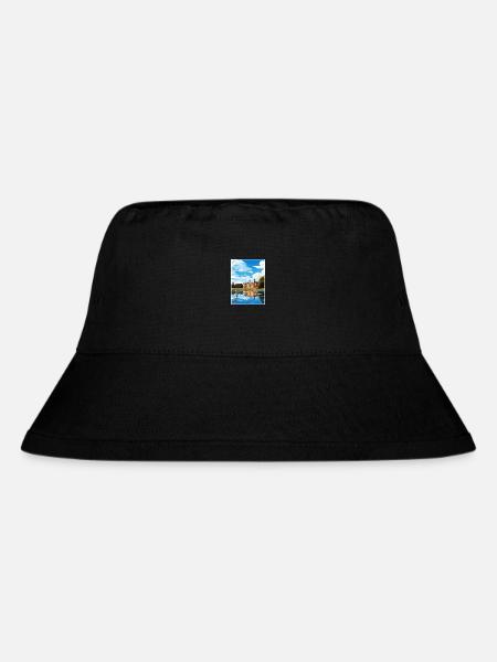 Potsdam Deutschland Vintage Reiseposter WPA Souvenir - Stanley/Stella recycelter Bucket Hat - Schwarz