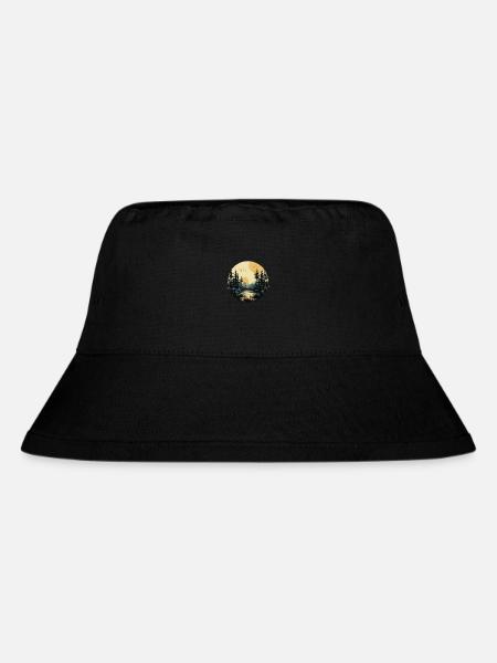Full moon woods - Stanley/Stella Recycled Bucket Hat - black