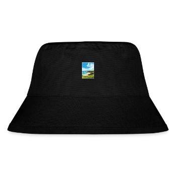 Trevaunance Cove Cornwall Vintage Reiseposter - Stanley/Stella recycelter Bucket Hat - Schwarz - Vorne