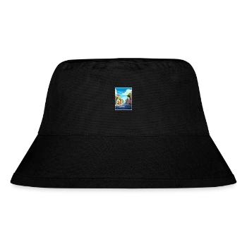 Merida Spanien Vintage Reiseposter WPA Souvenir - Stanley/Stella recycelter Bucket Hat - Schwarz - Vorne