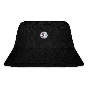 Rooster Watercolor Cartoon Kawaii Pet Animal Color - Stanley/Stella Recycled Bucket Hat - black - Front