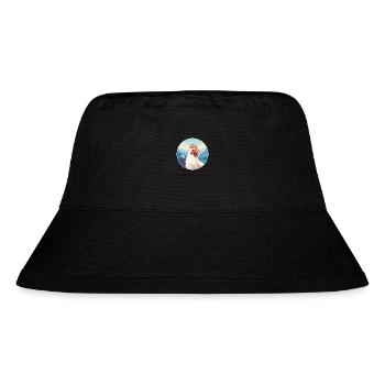 Chicken Watercolor Cartoon Kawaii Pet Animal Color - Stanley/Stella Recycled Bucket Hat - black - Front