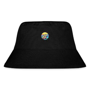 Turtle Watercolor Cartoon Kawaii Pet Animal Colorf - Stanley/Stella Recycled Bucket Hat - black - Front