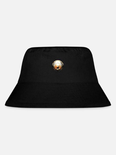 Rehe im Wald - Stanley/Stella recycelter Bucket Hat - Schwarz