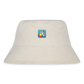 Viel Spaß beim Robben-Strandball! - Stanley/Stella recycelter Bucket Hat - Naturweiß - Vorne