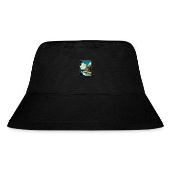 Canterbury England Kent Vintage Reiseposter WPA - Stanley/Stella recycelter Bucket Hat - Schwarz - Vorne