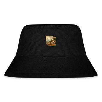 Green Energy - Italian village with wind power - Stanley/Stella Recycled Bucket Hat - black - Front