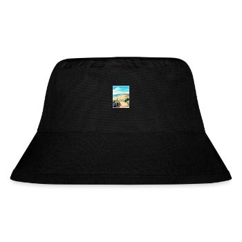 Bournemouth Dorset Vintage Reiseposter Souvenir - Stanley/Stella recycelter Bucket Hat - Schwarz - Vorne