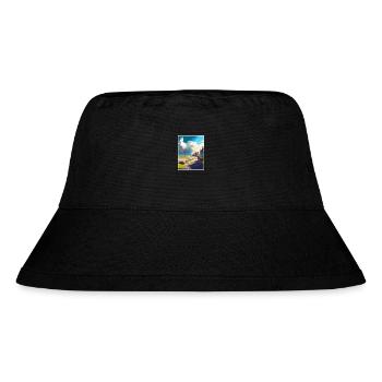 Hythe England Kent Vintage Reiseposter Souvenir - Stanley/Stella recycelter Bucket Hat - Schwarz - Vorne