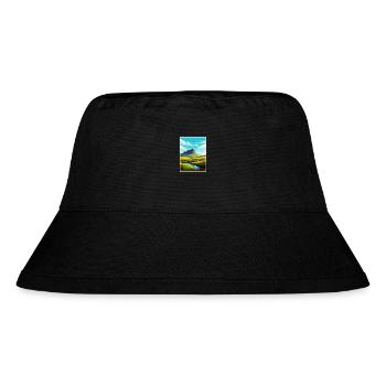Ben Bulben Irland Vintage Reiseposter Souvenir - Stanley/Stella recycelter Bucket Hat - Schwarz - Vorne