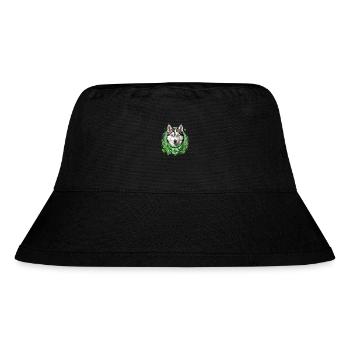 Chien husky avec Bandana de trèfle vert St. Patrick’s - Bob recyclé Stanley/Stella - noir - Devant