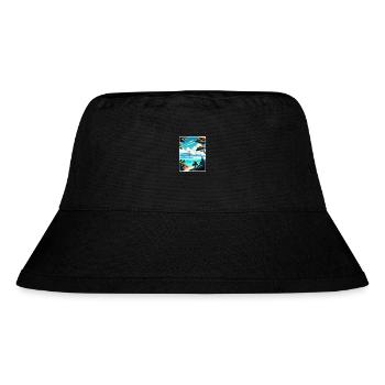 San Francisco Bay Area California Travel Poster - Stanley/Stella Recycled Bucket Hat - black - Front