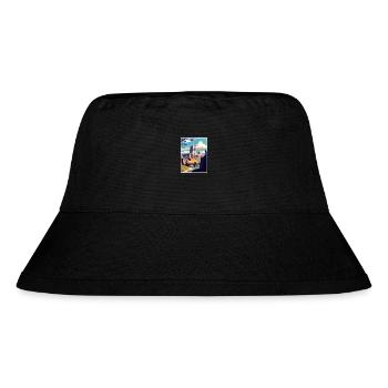 Durham England Vintage Reiseposter WPA Souvenir - Stanley/Stella recycelter Bucket Hat - Schwarz - Vorne