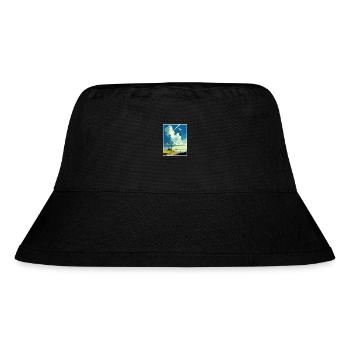 Lydd England Kent Vintage Reiseposter Souvenir - Stanley/Stella recycelter Bucket Hat - Schwarz - Vorne