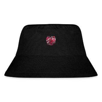 Romance in Bloom - Stanley/Stella Recycled Bucket Hat - black - Front