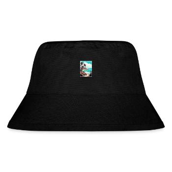 La Jolla Shore California Vintage Travel Poster - Stanley/Stella Recycled Bucket Hat - black - Front