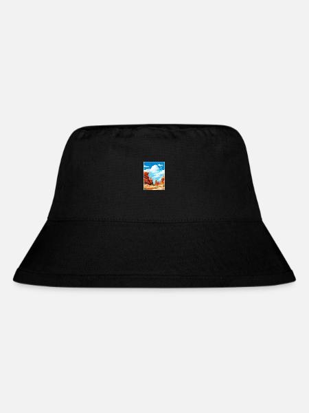 Große Treppe Utah Wüste Vintage Reiseposter - Stanley/Stella recycelter Bucket Hat - Schwarz