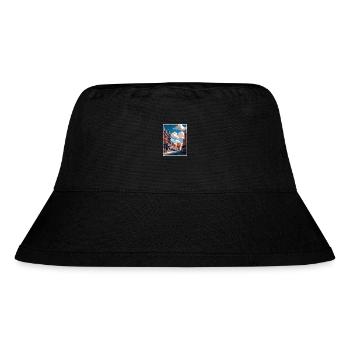Lancaster County Pennsylvania Reiseposter - Stanley/Stella recycelter Bucket Hat - Schwarz - Vorne