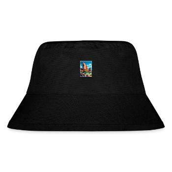 Gärten der Götter Colorado Vintage Reiseposter - Stanley/Stella recycelter Bucket Hat - Schwarz - Vorne