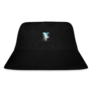 Pocono Mountains Pennsylvania Travel Poster - Stanley/Stella Recycled Bucket Hat - black - Front