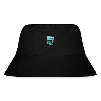 Lehigh Valley Pennsylvania Vintage Travel Poster - Stanley/Stella Recycled Bucket Hat - black - Front