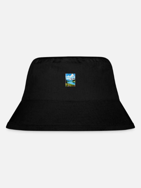 Banff Nationalpark Kanada Vintage Reiseposter - Stanley/Stella recycelter Bucket Hat - Schwarz