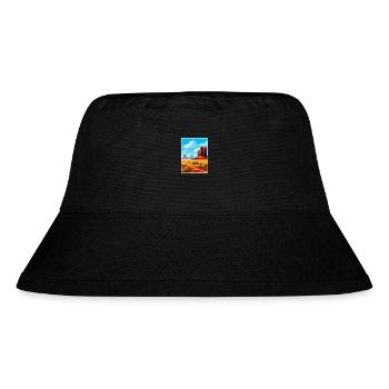 Monument Valley Arizona Wüste Reiseposter - Stanley/Stella recycelter Bucket Hat - Schwarz - Vorne