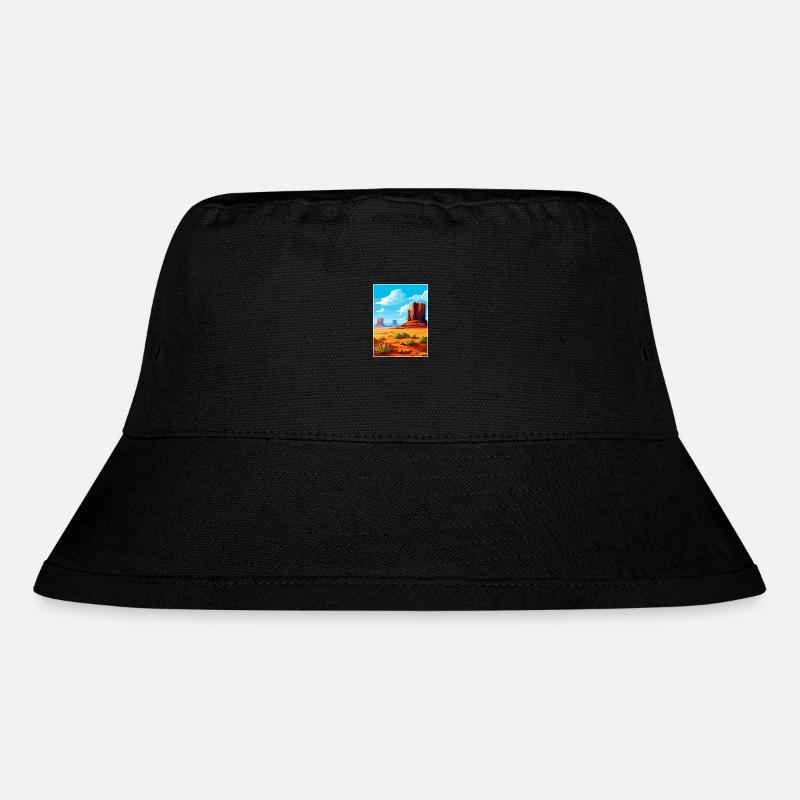 Monument Valley Arizona Wüste Reiseposter - Stanley/Stella recycelter Bucket Hat - Schwarz