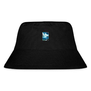 Chautauqua Lake New York State Travel Poster - Stanley/Stella Recycled Bucket Hat - black - Front