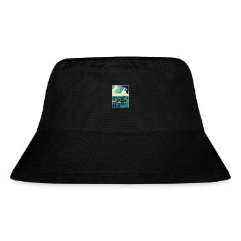 Thousand Islands New York State Travel Poster - Stanley/Stella Recycled Bucket Hat - black - Front