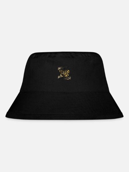 Schmetterling - Stanley/Stella recycelter Bucket Hat - Schwarz