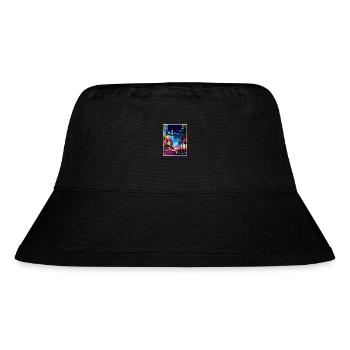 Las Vegas Nevada Vintage Reiseposter Souvenir - Stanley/Stella recycelter Bucket Hat - Schwarz - Vorne