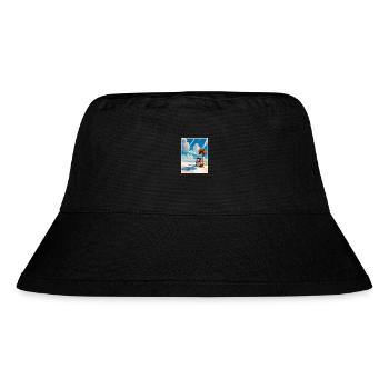 Siesta Key Florida Vintage Travel Poster Souvenir - Stanley/Stella Recycled Bucket Hat - black - Front