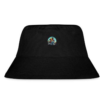 Gorilla-Biker - Stanley/Stella recycelter Bucket Hat - Schwarz - Vorne
