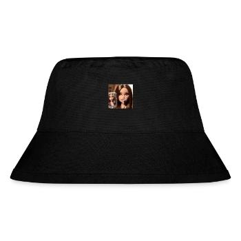 Smoke Girl - Stanley/Stella recycelter Bucket Hat - Schwarz - Vorne