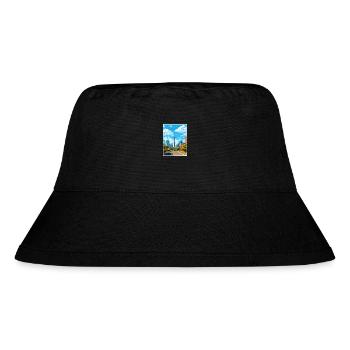 Calgary Canada Vintage Travel Poster WPA Souvenir - Stanley/Stella Recycled Bucket Hat - black - Front