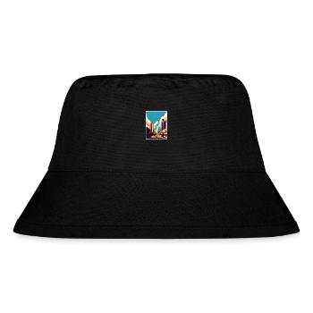 Phoenix Arizona Vintage Reiseposter WPA Souvenir - Stanley/Stella recycelter Bucket Hat - Schwarz - Vorne