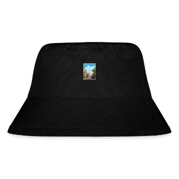 Montreal Canada Vintage Travel Poster WPA Souvenir - Stanley/Stella Recycled Bucket Hat - black - Front