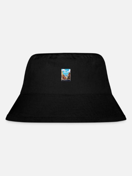 Atlanta Georgia Vintage Reiseposter WPA Souvenir - Stanley/Stella recycelter Bucket Hat - Schwarz