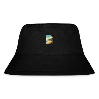 North Shore Hawaii Vintage Travel Poster Souvenir - Stanley/Stella Recycled Bucket Hat - black - Front