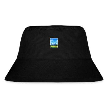 Melbourne Australien Deko Vintage Reiseposter WPA - Stanley/Stella recycelter Bucket Hat - Schwarz - Vorne