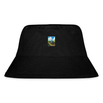 Puffing Billy Railway Vintage Travel Poster WPA - Stanley/Stella Recycled Bucket Hat - black - Front