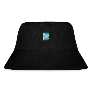 Christchurch Neuseeland Vintage Reiseposter WPA - Stanley/Stella recycelter Bucket Hat - Schwarz - Vorne