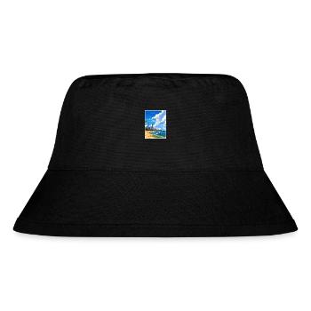 Gold Coast Australia Deco Vintage Travel Poster - Stanley/Stella Recycled Bucket Hat - black - Front