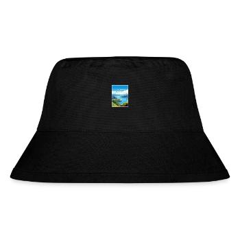 Marlborough Sounds Neuseeland Reiseposter - Stanley/Stella recycelter Bucket Hat - Schwarz - Vorne
