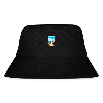 Rottnest Island Australia Deco Travel Poster - Stanley/Stella Recycled Bucket Hat - black - Front
