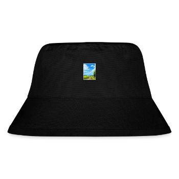 Hauraki Rail Trail New Zealand Travel Poster - Stanley/Stella Recycled Bucket Hat - black - Front