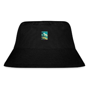 Gold Coast Australia Vintage Travel Poster WPA Art - Stanley/Stella Recycled Bucket Hat - black - Front