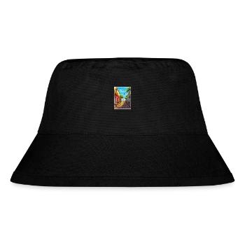 Colonia Del Sacramento Vintage Reiseposter WPA - Stanley/Stella recycelter Bucket Hat - Schwarz - Vorne